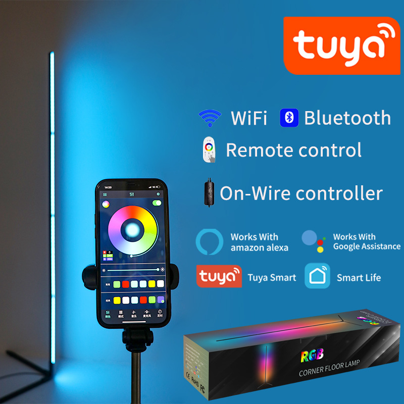 Home Decor Free App - Lampa podłogowa LED RGBIC Tuya 180
