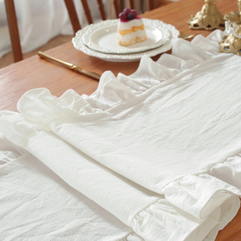 Obrus prostokątny z falbankami – Linen Table Runner recenzja i cena