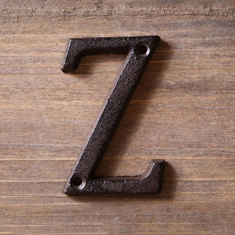 Metalowe litery numery żeliwna – Home Decor Y2K recenzja i cena
