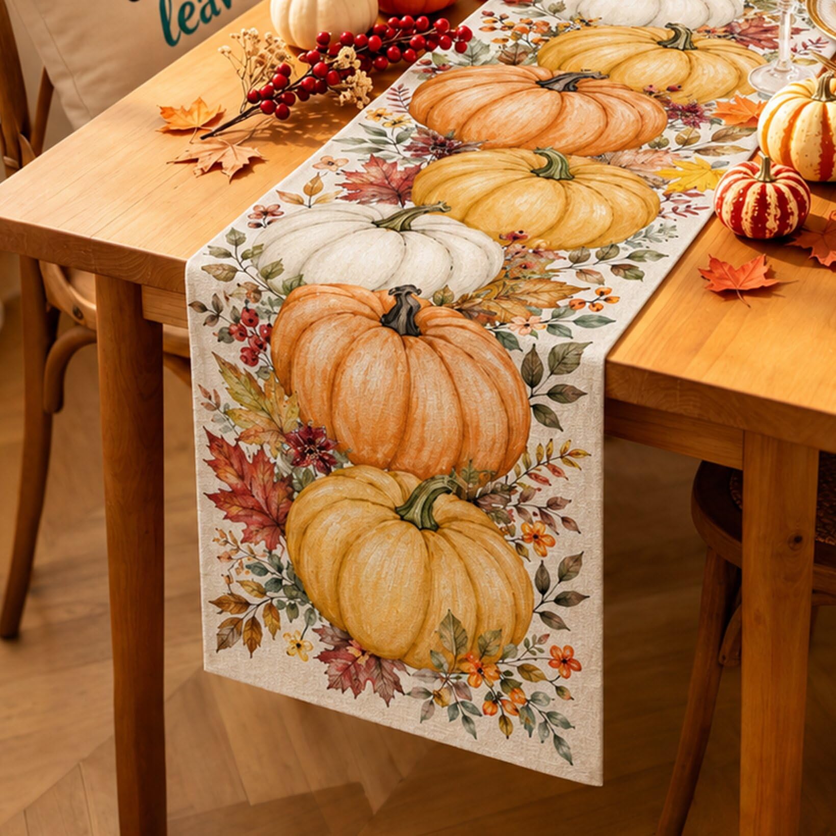 Bieżnik na stół na Halloween w – Linen Table Runner recenzja i cena
