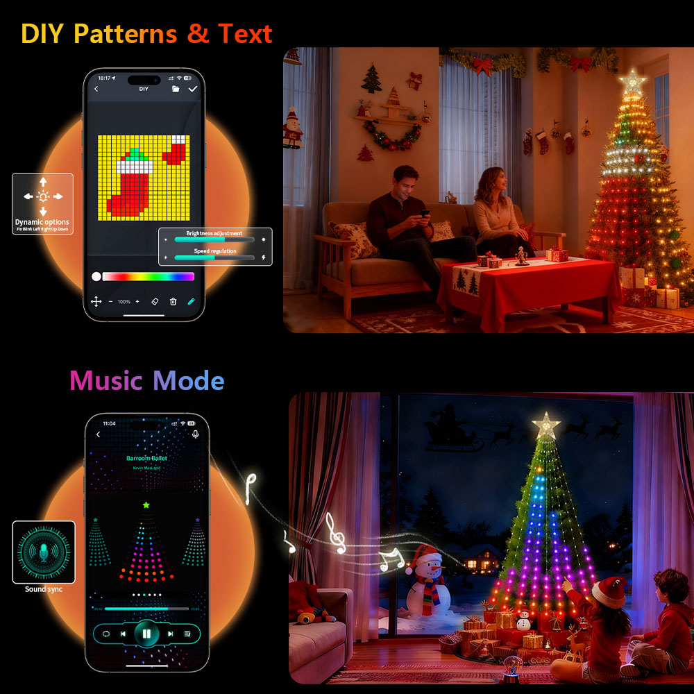 Inteligentne lampki świąteczne – Home Decor Free App recenzja i cena